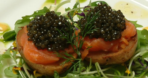 The Ordinary - American Caviar Service, Hackleback Caviar, Johnny Cakes +  Traditional Accompaniments